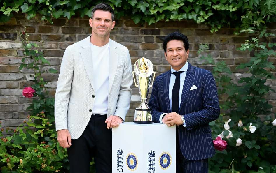 Snub or Oversight? Sunil Gavaskar Slams ECB for Leaving Out Sachin Tendulkar and James Anderson from ENG vs IND Trophy Ceremony